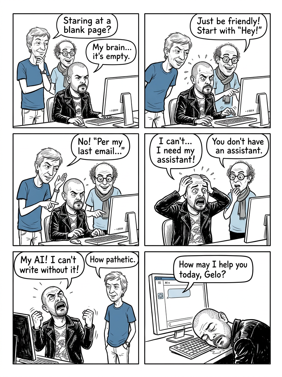 Mini comic strip for this article