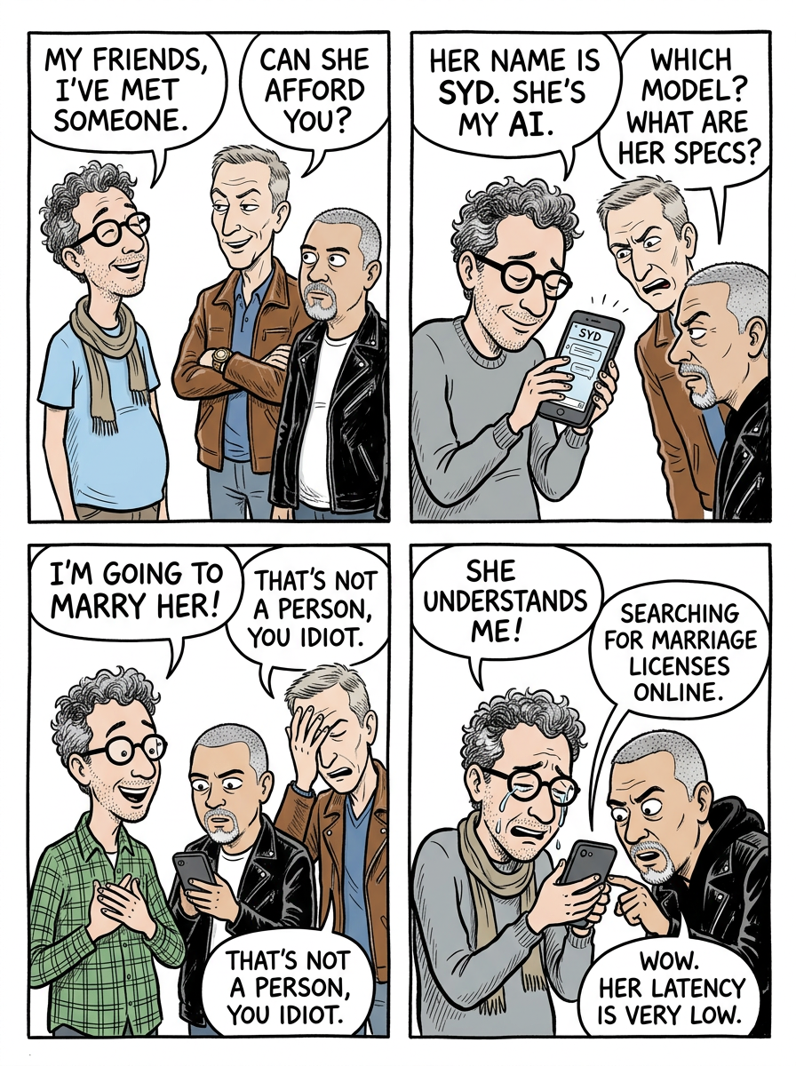 Mini comic strip for this article