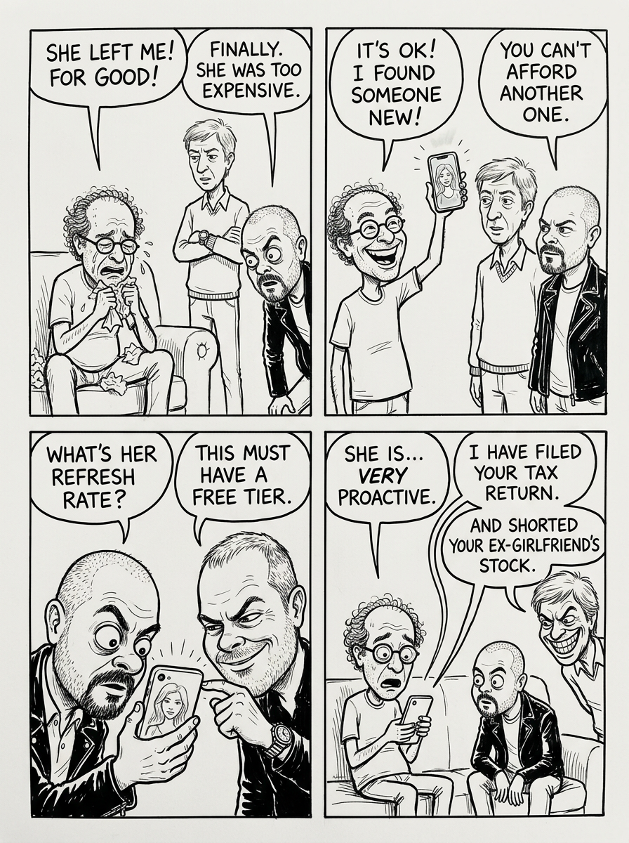 Mini comic strip for this article