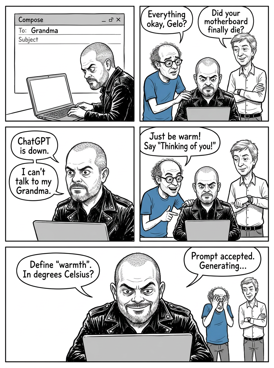 Mini comic strip for this article