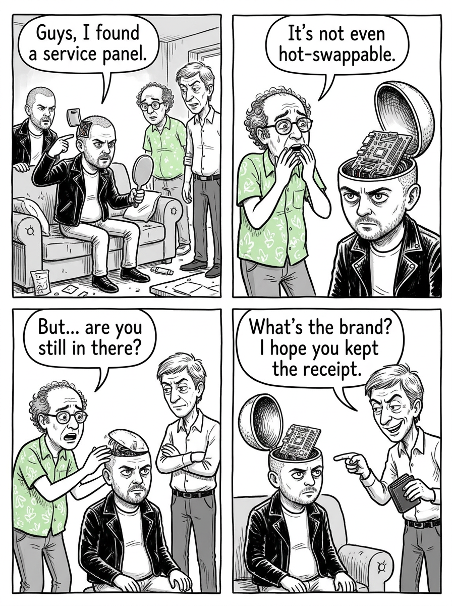 Mini comic strip for this article