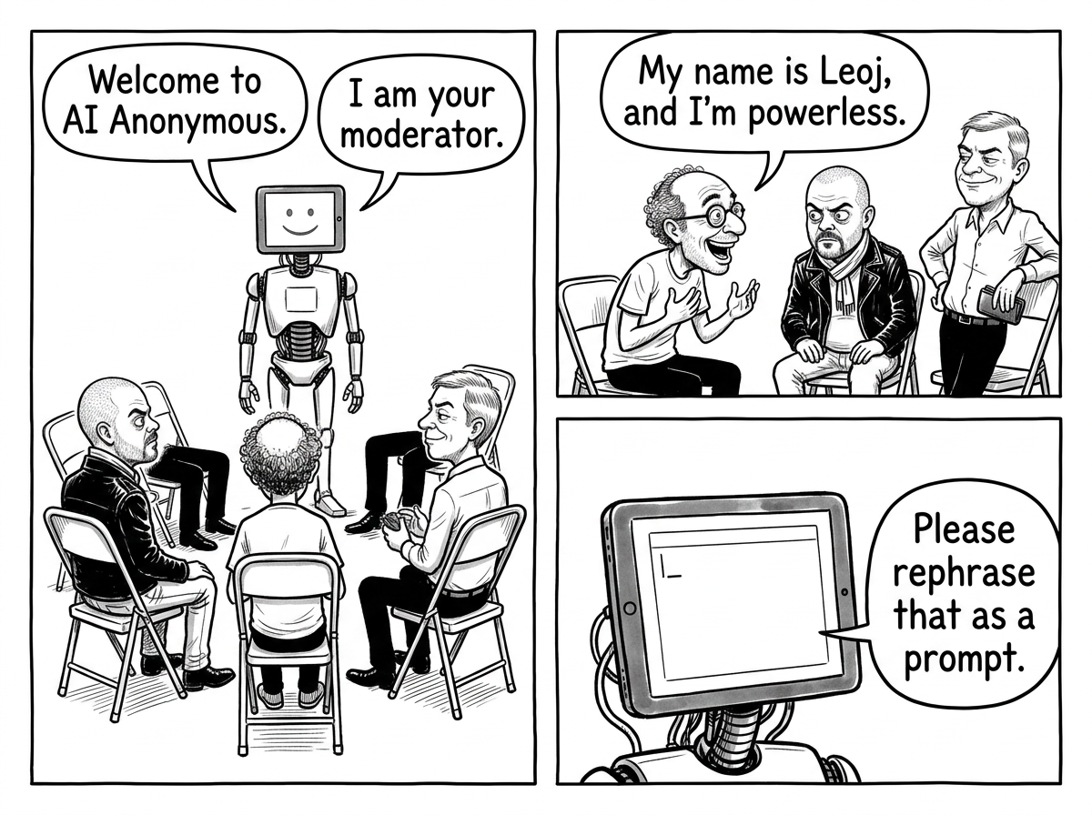 Mini comic strip for this article