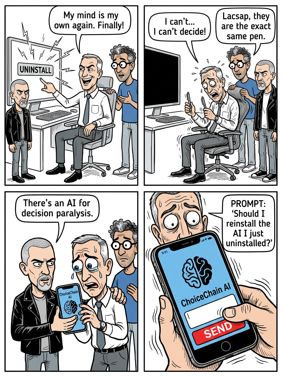 Mini comic strip for this article