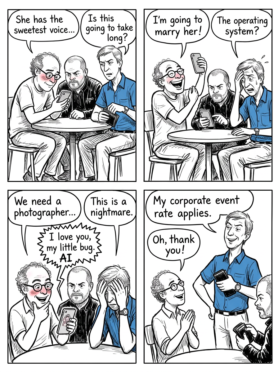 Mini comic strip for this article