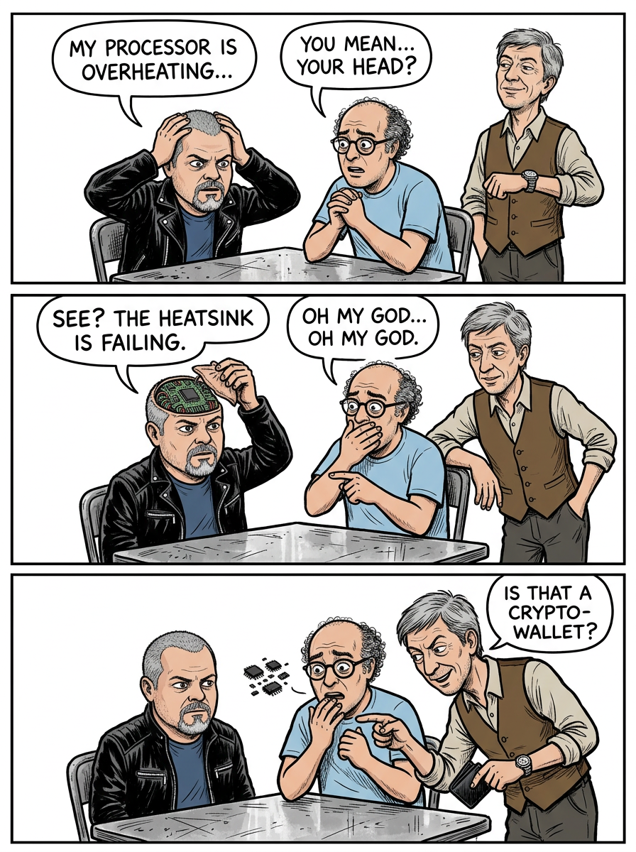 Mini comic strip for this article