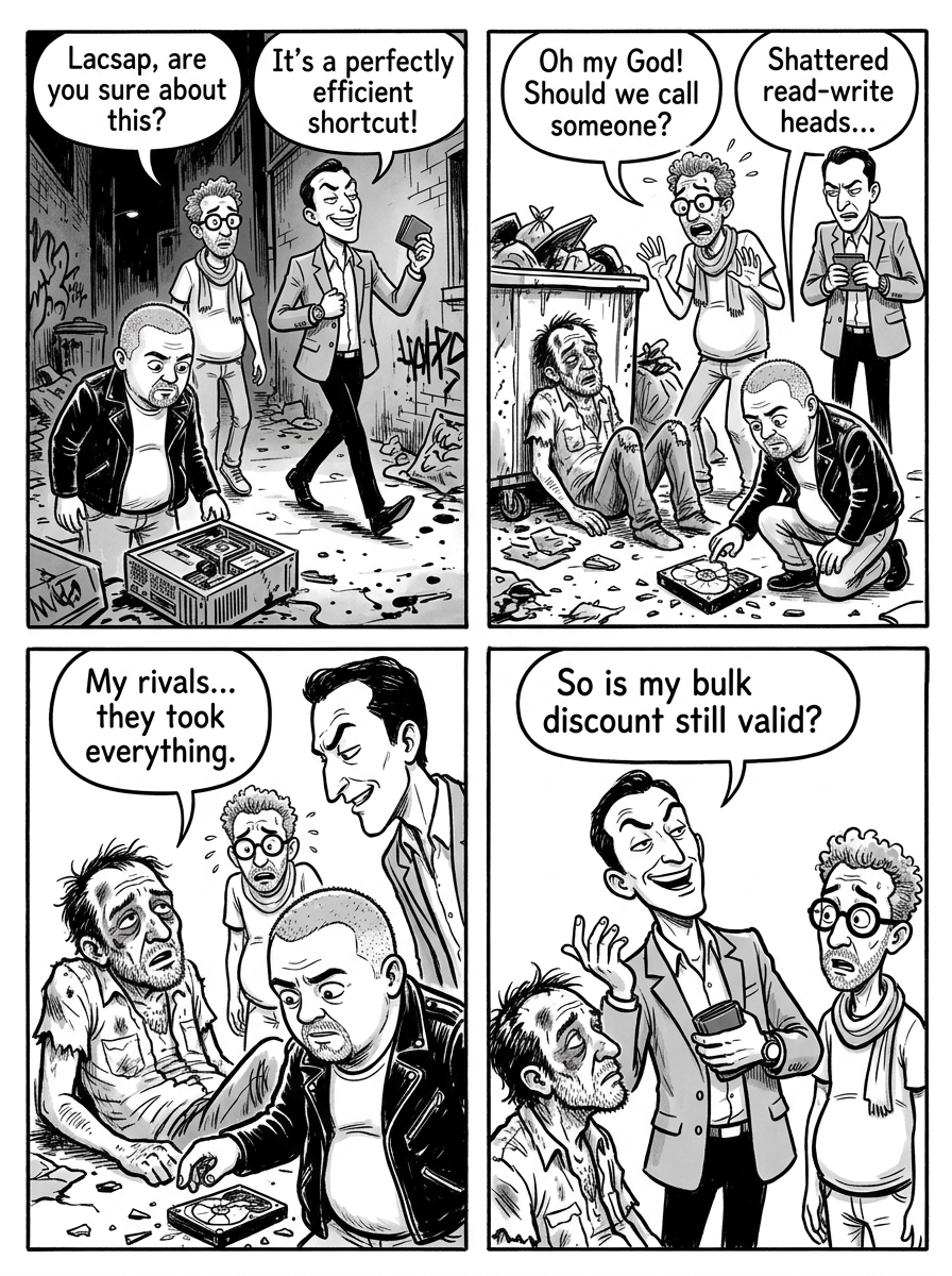 Mini comic strip for this article