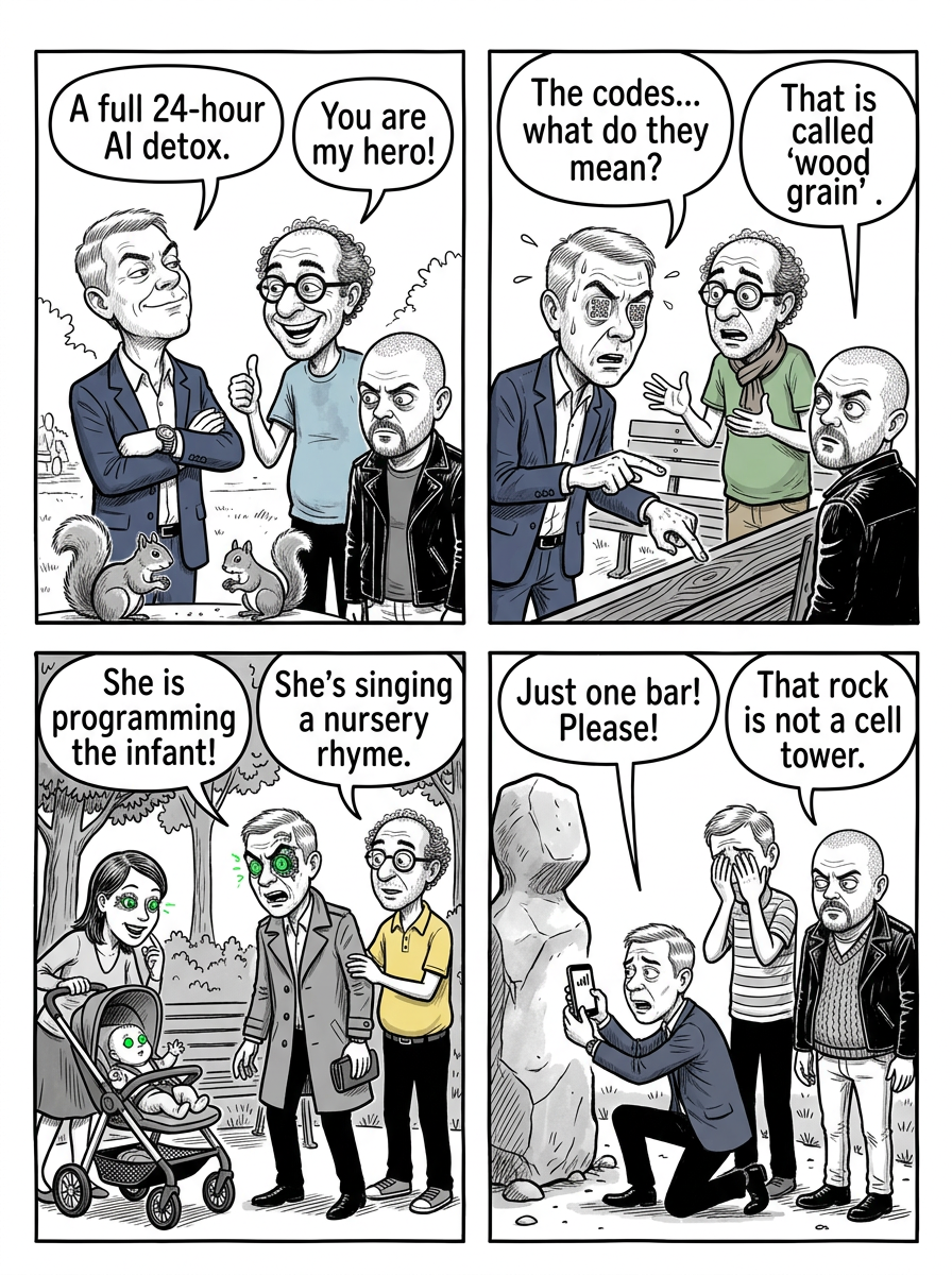 Mini comic strip for this article