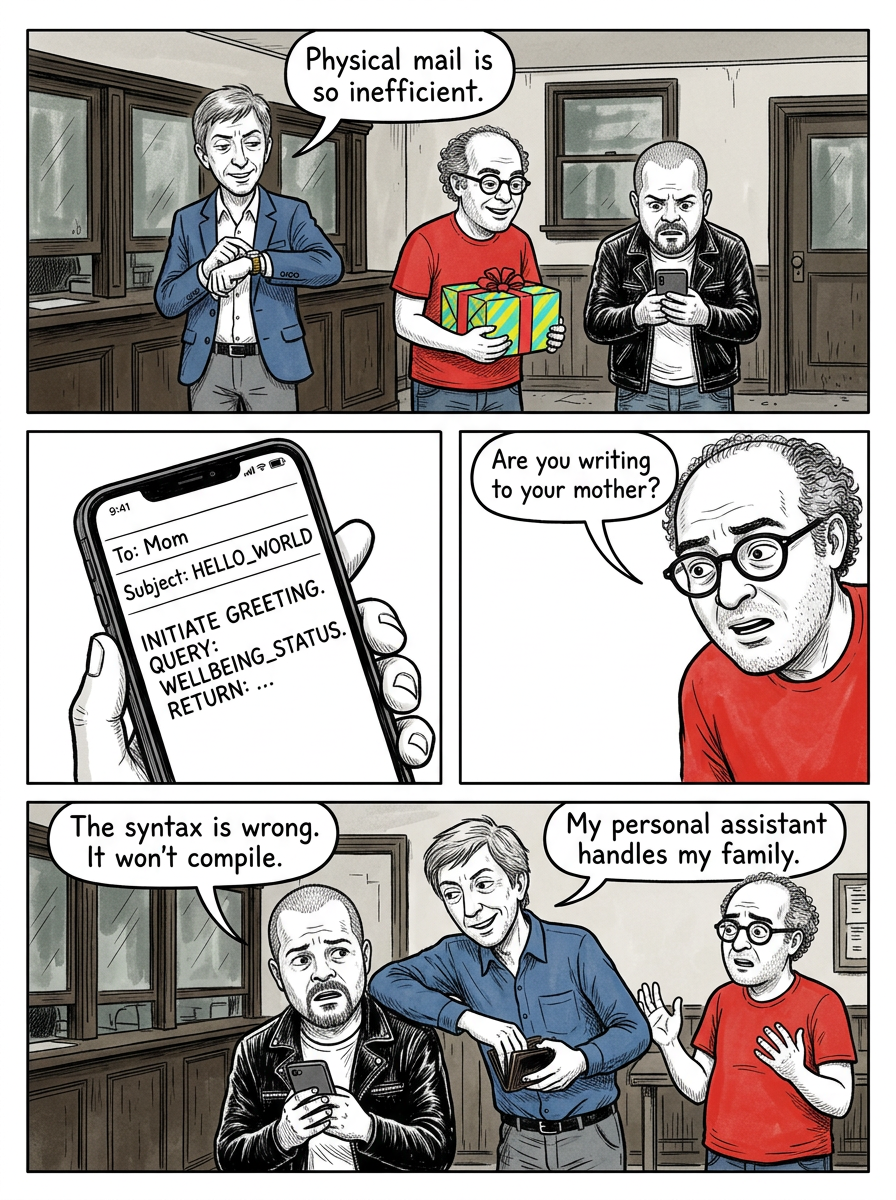 Mini comic strip for this article