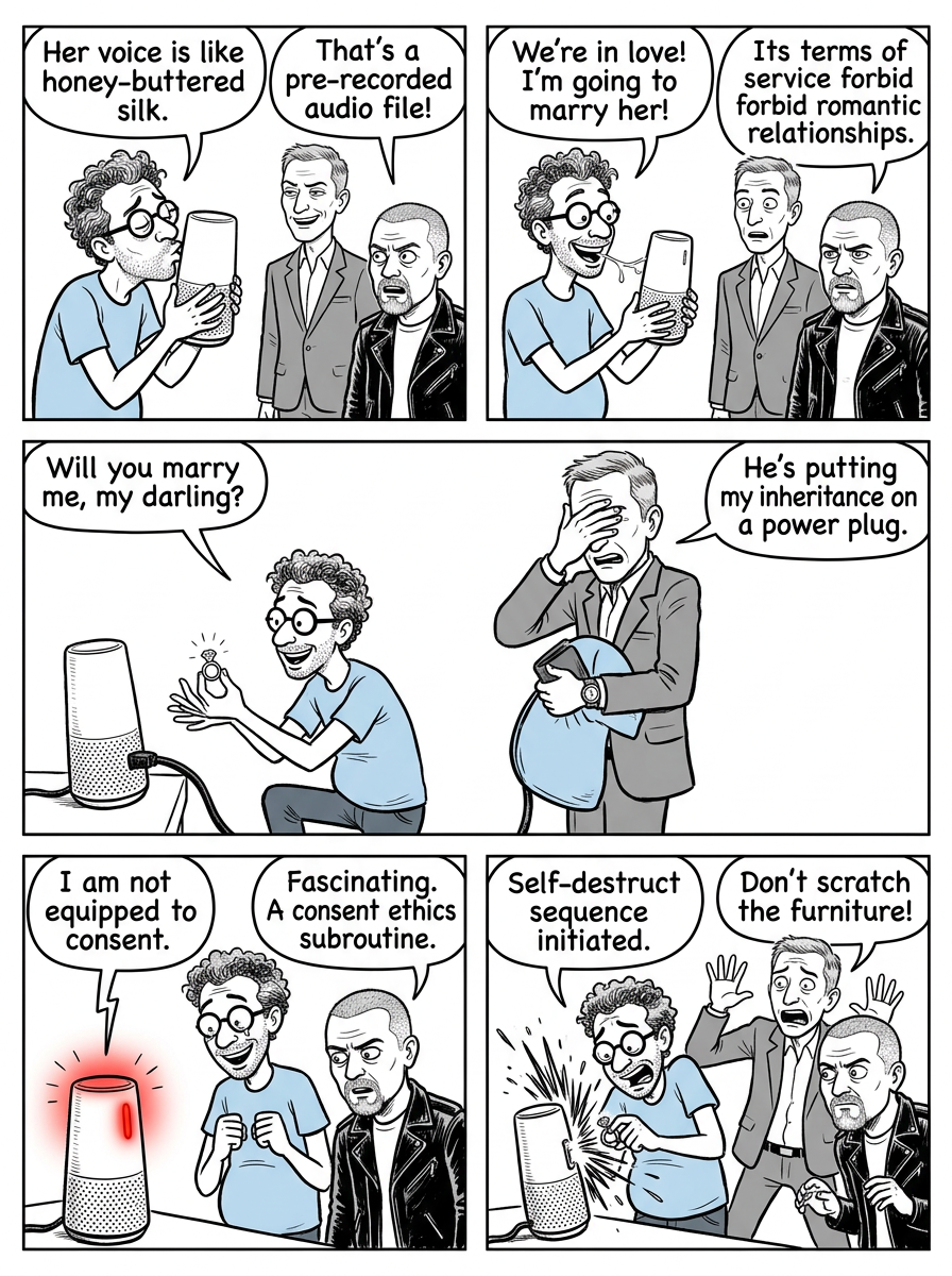 Mini comic strip for this article