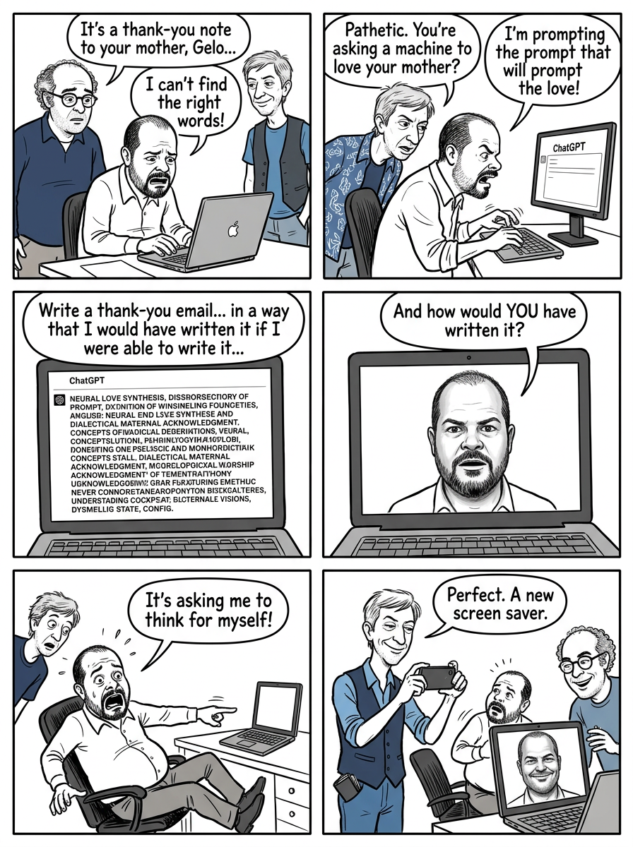 Mini comic strip for this article