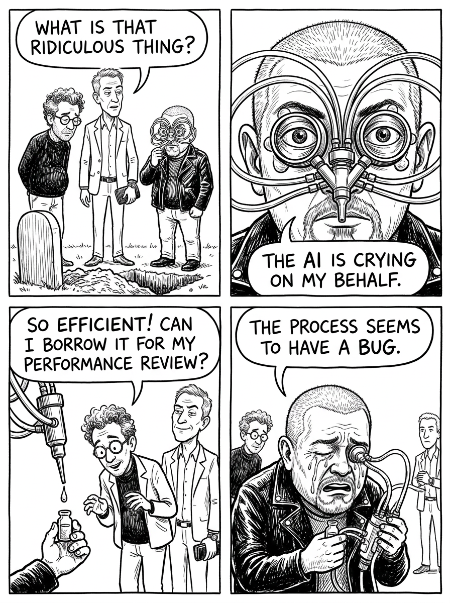 Mini comic strip for this article
