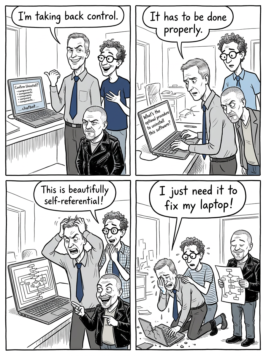 Mini comic strip for this article