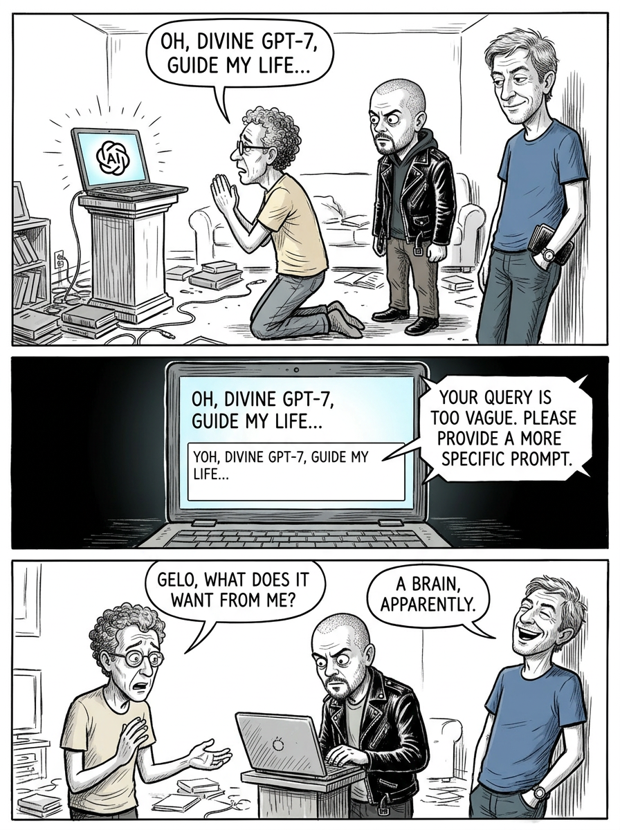 Mini comic strip for this article